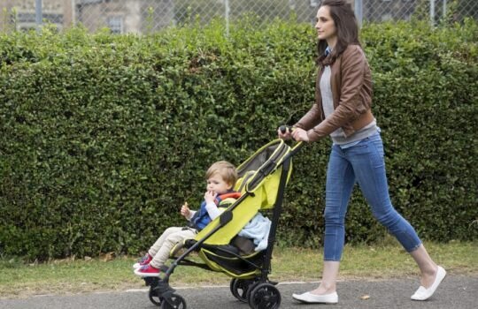 mom-pushing-child-stroller