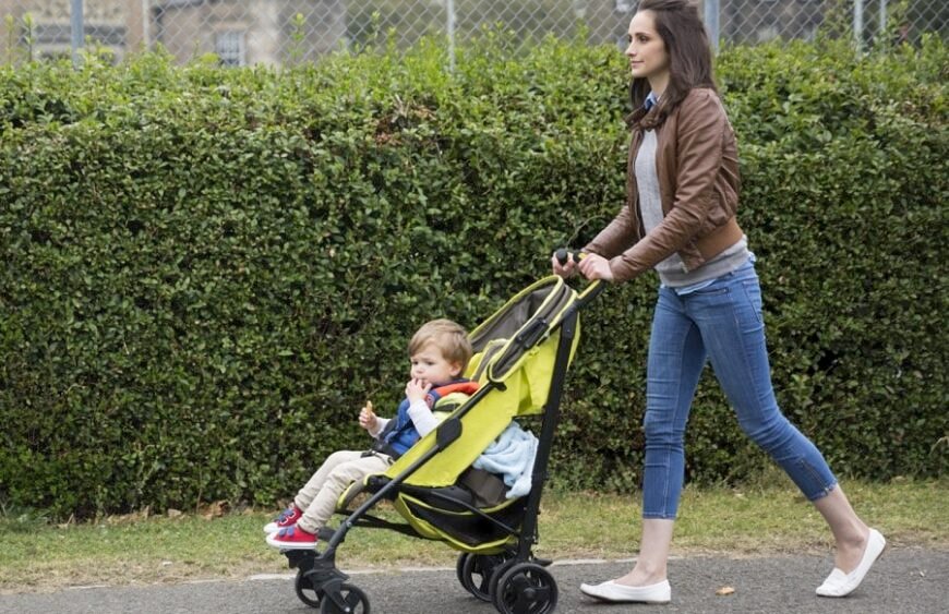 mom-pushing-child-stroller